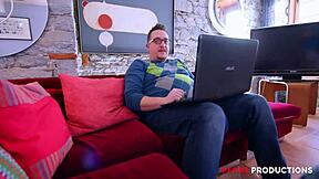 Pegas Productions: Three petite blondes in lingerie get anal fucked without condoms.