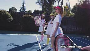 I’m still buzzing from that wild foursome with kinky teen 18+s at the tennis court. It was pure chaos and fun!