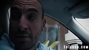 teen kneels after driving with suspended license