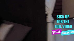 halloween party turns into taboo stepsis swap with group fucking