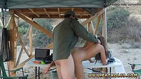 Petite Anal Creampie! Young Skinny Brunette Gets Slammed Outdoors