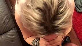 deep blowjob from small 18+ blonde slut with big cock cumshot