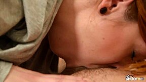 redhead enjoys deepthroat and wild sex like whore