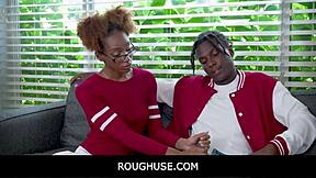RoughUse - FreeUse Black Teen Stepsister James Cameron Nicky Rebel in Hardcore Action!