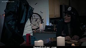 Stepbrothers Swap Sisters In Hardcore Orgy With Leana Lovings And Serena Santos, Bent Over And Missionary Fucking.