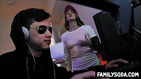 Gamer Stepbro Fiercely Bangs Stepsis