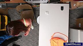Shoplifter Davina Davis boned hard by officer!