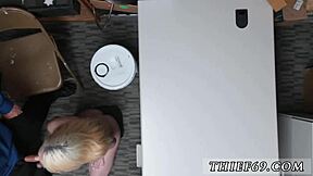 Border Patrol Catches Petite Blonde Thief 😏