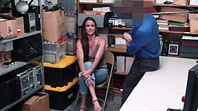 sofie strips for horny officer at work