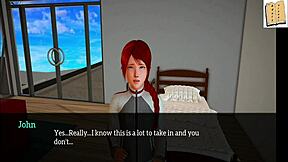 I explore my new family with redhead teen and brunette milf.