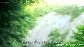 Euro girl fucks cock for cash.