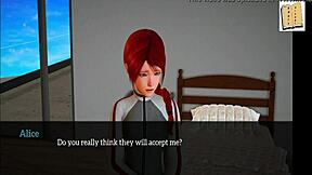 I explore my new family with redhead teen and brunette milf.