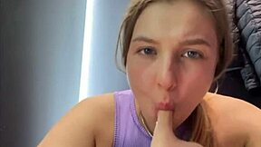 Extreme Hot Amateur BBW with Big Tits Masturbates in Changing Room for Cum