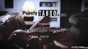 Teacher fucks brunette teen in threesome 😏