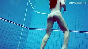 Why does the petite Russian teen 18+ strip underwater?