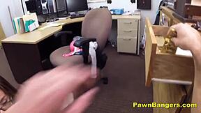 Hot Chick Takes Big Cock for Cash in Backroom