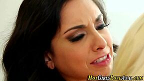 Does the blonde teen enjoy first assfucking with toys? She sucks clit and masturbates orally.