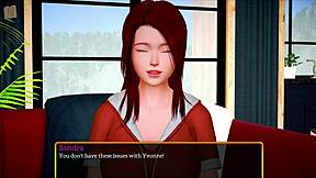 My new family episode with redhead and brunette.