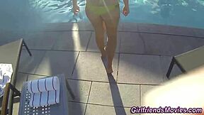 i busty teen 18+ pov lickin her big tits durin masturbation