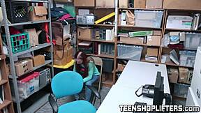 redhead teen ornella morgan rides police cock at work. bent over doggystyle before facial!