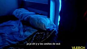 She asks, 'Want me to present as the hotel girl and show you more?'