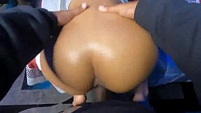 Small college girl takes big black cock bareback!