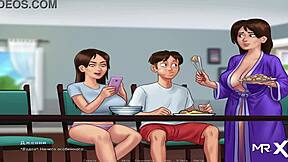 Summertime Saga: Big Cucumber Scene in Episode 14