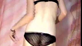 Romanian teen Nadika dances and toys her tight ass