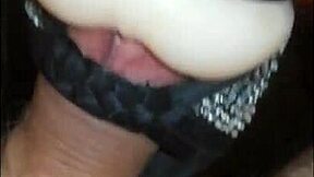 Jerking off using mom's high heels and a fake pussy.