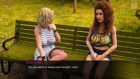 Nursing back to pleasure, out for a walk with two hot teens?