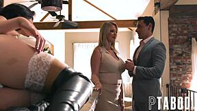 Ryan Driller Converts Shy Wife Rachael Cavalli and Chloe Surreal Bi