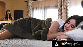 i'm lexi luna makin my stepdaughter eliza squirt so much while ticklin her face sittin on her big ass.