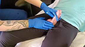 nurse makes home visit for patient care