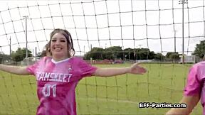 soccer trainer got us chicks squirtin after hard training