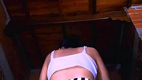 Shy petite teen drilled hard by strict teacher