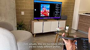 Boss Fucks Petite 18+ Blonde and Busty Brunette MILF Secretaries in Office Threesome