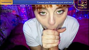 Low grade blowjob deserves cum on her cute face