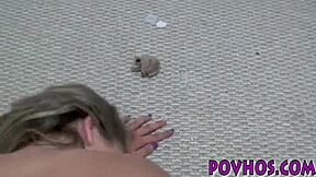 i gave a public blowjob and got pov fucked outdoors