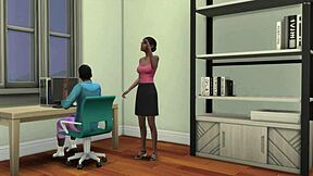 Caught masturbating? Shy stepson creampies ebony stepmom