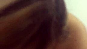 tinder latina teen gives sloppy big tits blowjob part 1