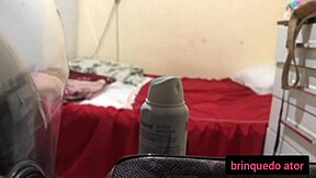 Skinny latina bathes while getting fucked