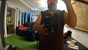 Mirella Montana gives blowjob while getting tattoo with dirty talk