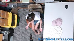 Guilty teen gets caught masturbating and fucked in reality