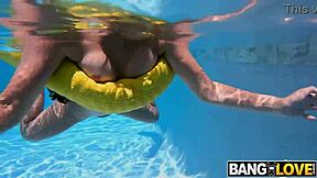 Stepdaughter's Poolside Fun with Jovan Jordan, Madison Wilde, oops!