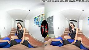 Cute Tiny Teen Gets FUCKED HARD in VR Latina.