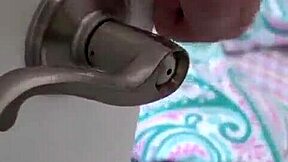 Does the teen stepsister swallow in the shower? Her small tits bounce!