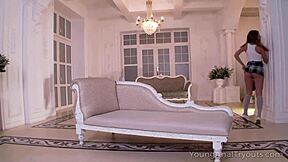 young hottie teases divine bottom for anal tryouts