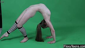 Anna Mostik, the Flexible Teen, Stuns with Naked Gymnastics!