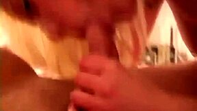 Busty blonde Celeste says 'want me to jerk and suck you?'