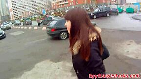 Petite babe got drilled doggystyle in sneaky pov